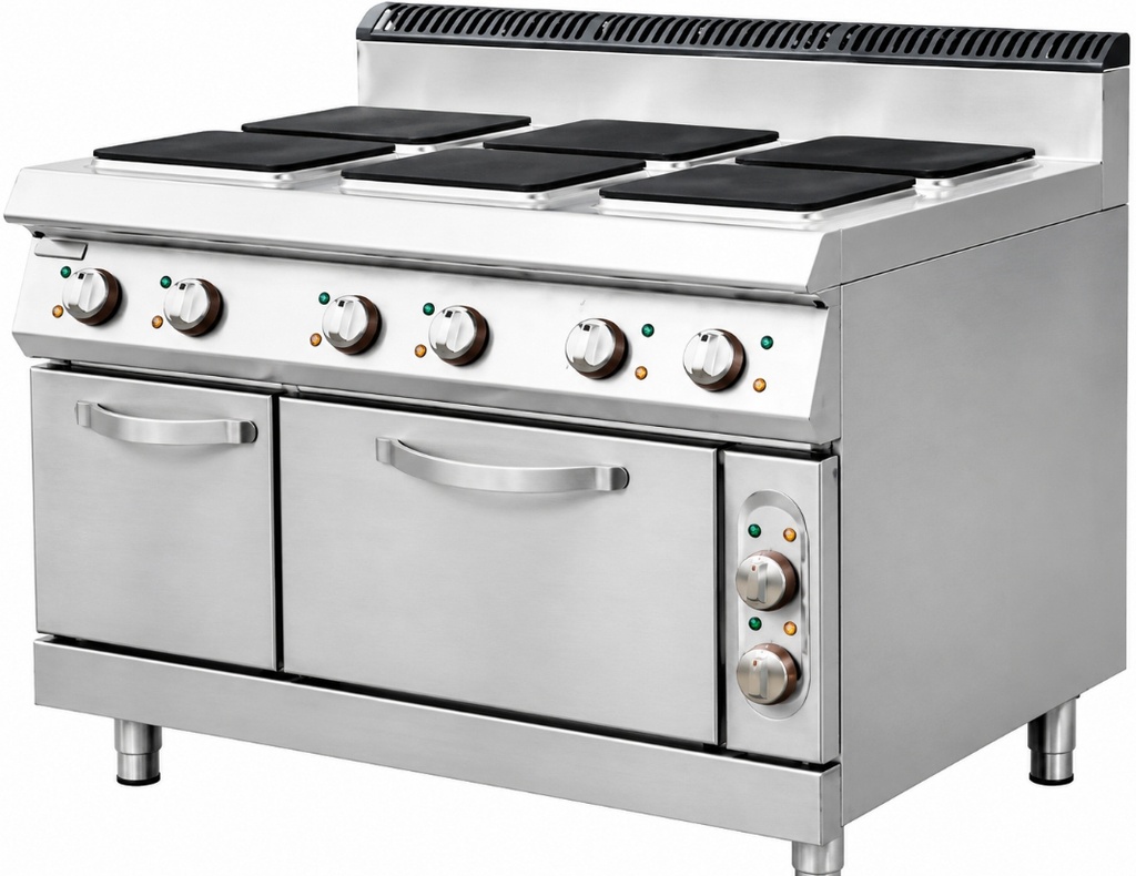  900 Series Electric 6-Hot Plate Cooker With Oven  