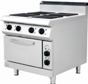 900 Series Electric 4-Hot Plate Cooker With Oven
