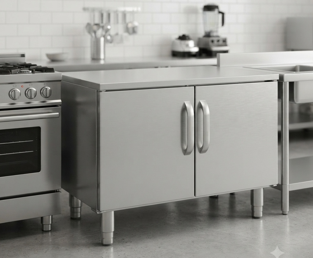  A commercial stainless steel Stand Cabinate 