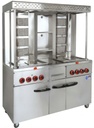 Commercial Double-Head Shawarma Kebab Machine with Cabinet