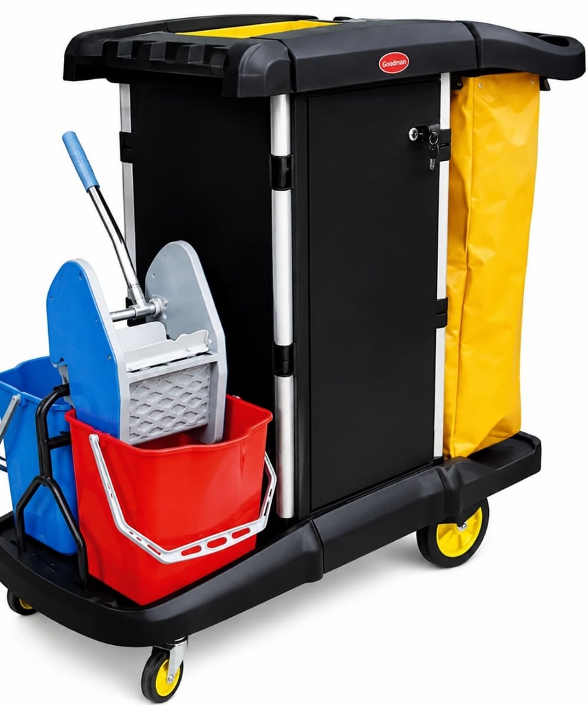 multi-purpose Cleaning Cart With 2 bucket & trolly Head 