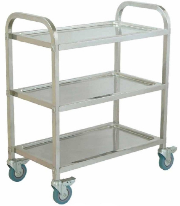   Commercial 3-Tier Stainless Steel Service Trolley D-14A