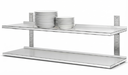 Two-Tier Stainless Steel Wall Shelf BV-95C