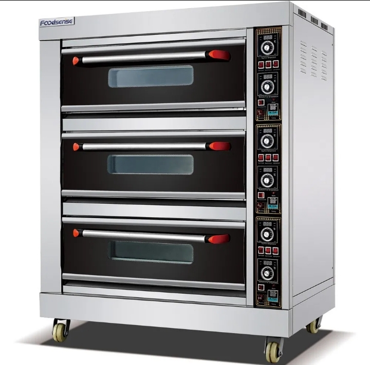 Foodsense 2-Deck 4-Tray Commercial Electric Deck Oven