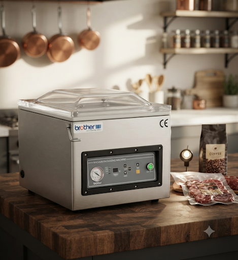 Vacuum Packing Machine With Double Head vm-500TE 