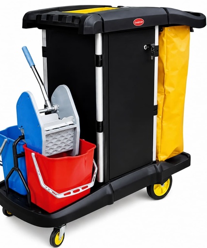 multi-purpose Cleaning Cart With 2 bucket & trolly Head 