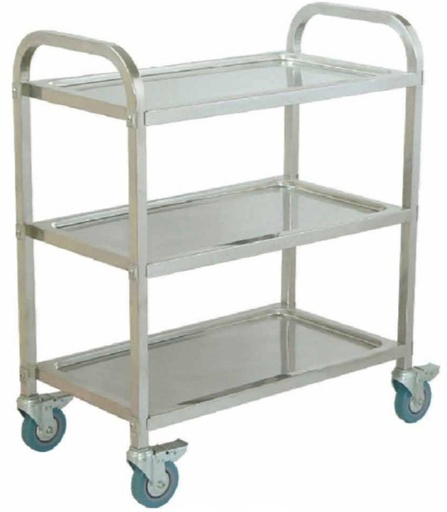   Commercial 3-Tier Stainless Steel Service Trolley D-14A