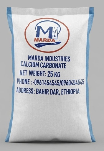 Marda Industries White Calcium Carbonate 25 KG